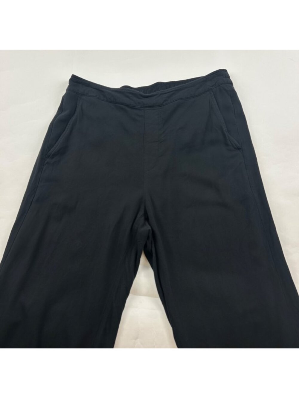 Old Navy Black Challis Playa Wide Leg Pant L - Picture 2 of 7